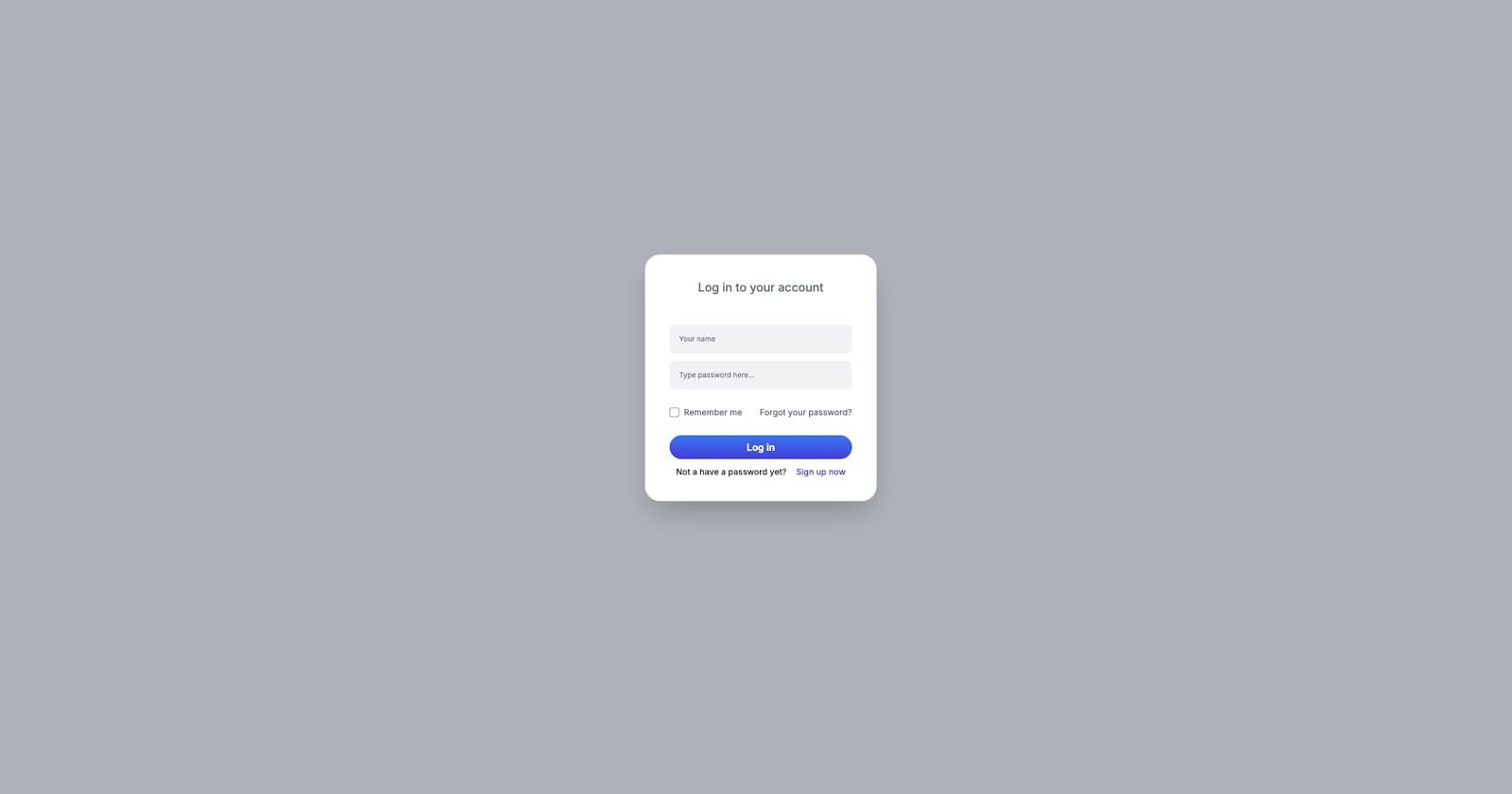 How to create an animated log in modal with Tailwind CSS and Alpine.js