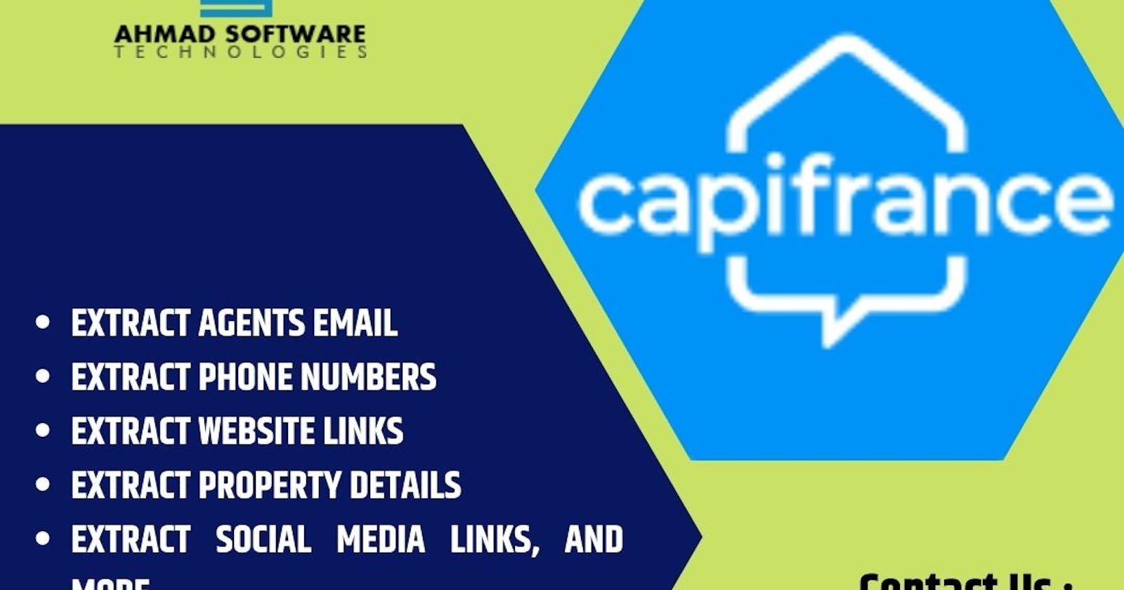 Extracting Apartments and Agents Data from Capifrance.fr