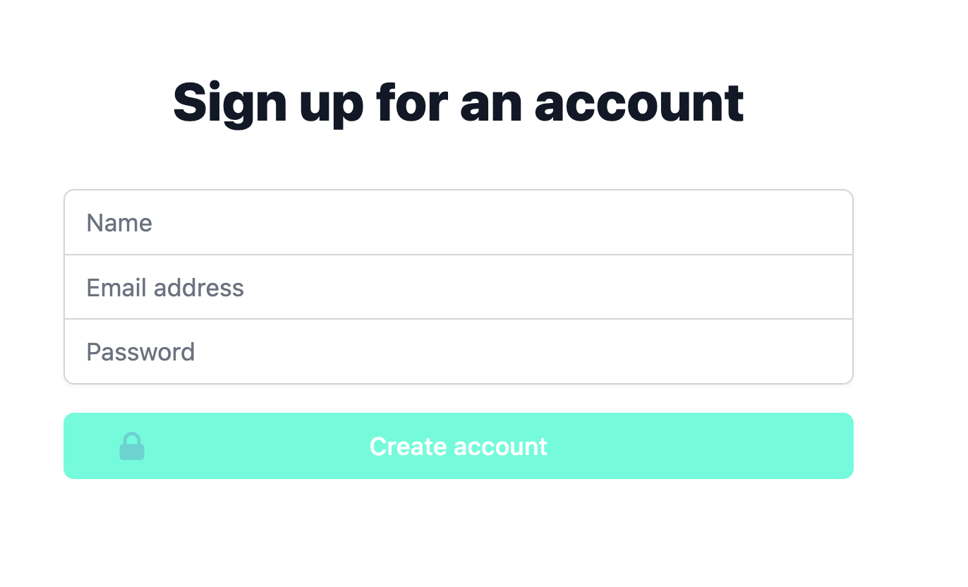 Account Sign up