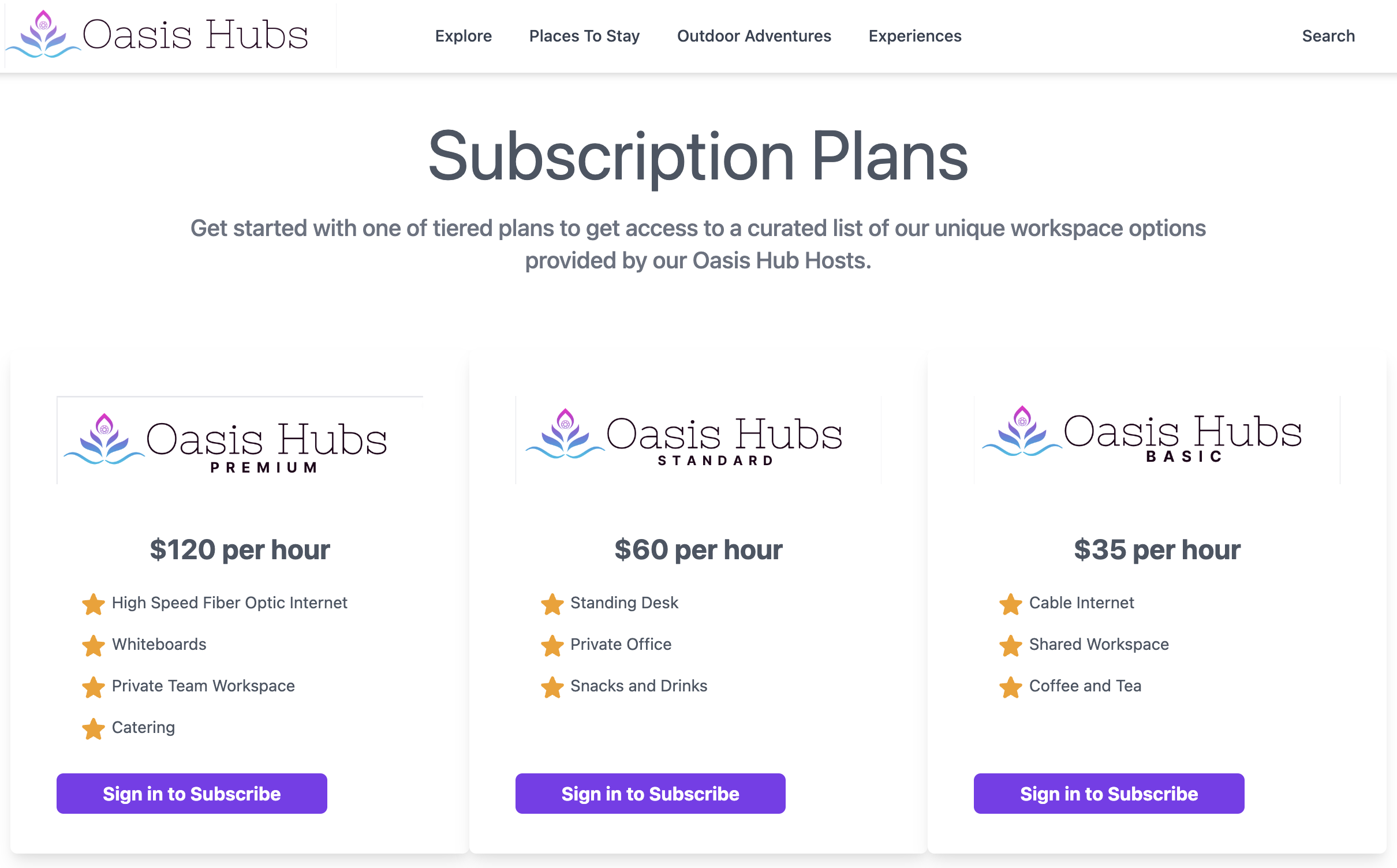 Subscription Prices