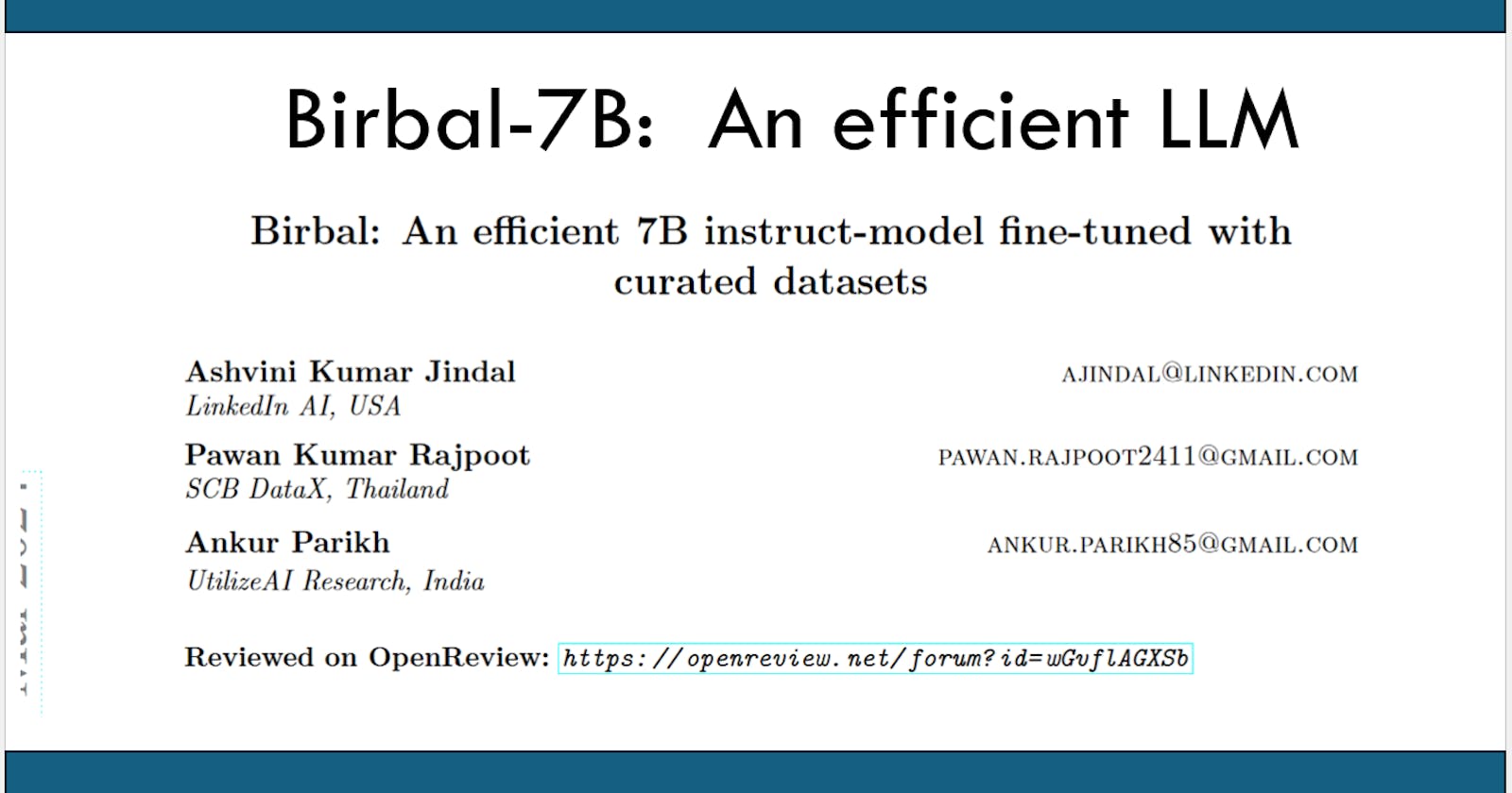 Birbal: An efficient 7B instruct-model (Short Summary)