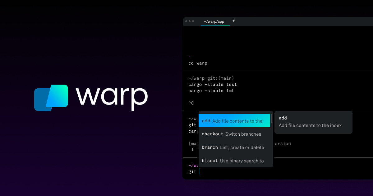 Warp: The Supercharged Terminal for Developers