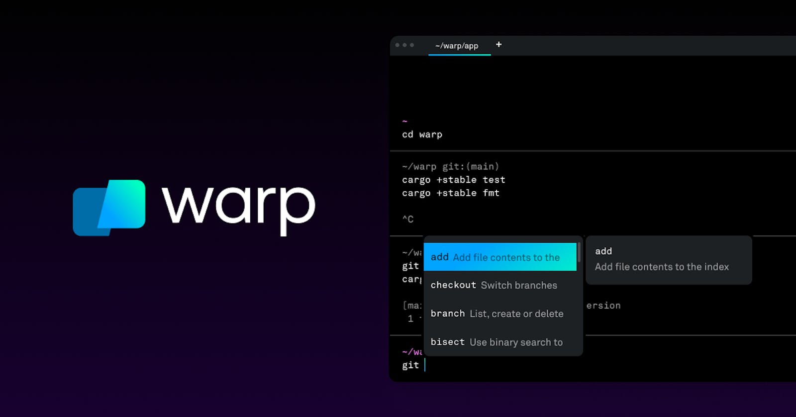 Warp: The Supercharged Terminal for Developers