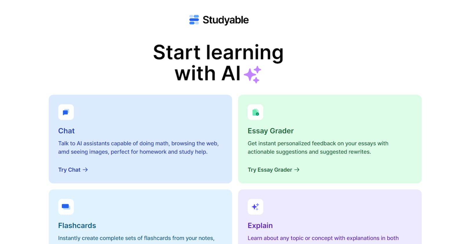 Studyable - Your AI-Powered Learning