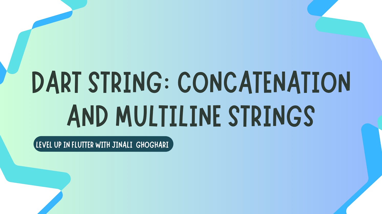 Dart String: Concatenation and Multiline Strings
