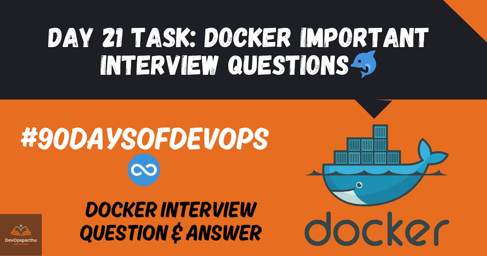 Day 21 Task: Docker Important interview Questions🐬