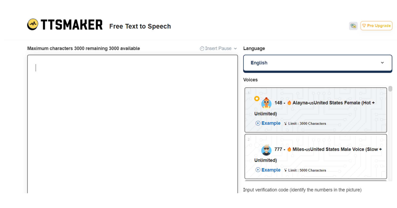 TTSMaker - Free Text-to-Speech Solution