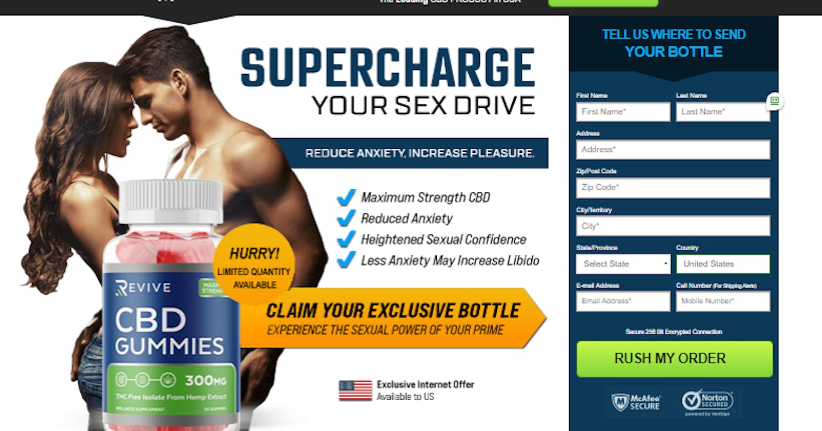 Revive CBD Male Enhancement: Reviews, Shocking News 100% Pure, Ingredients, Side Effects, Discount Price & Where To Buy!