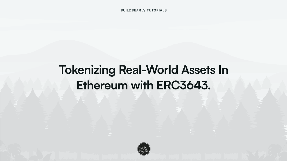 Tokenization of Real-World Assets In Ethereum with ERC3643.