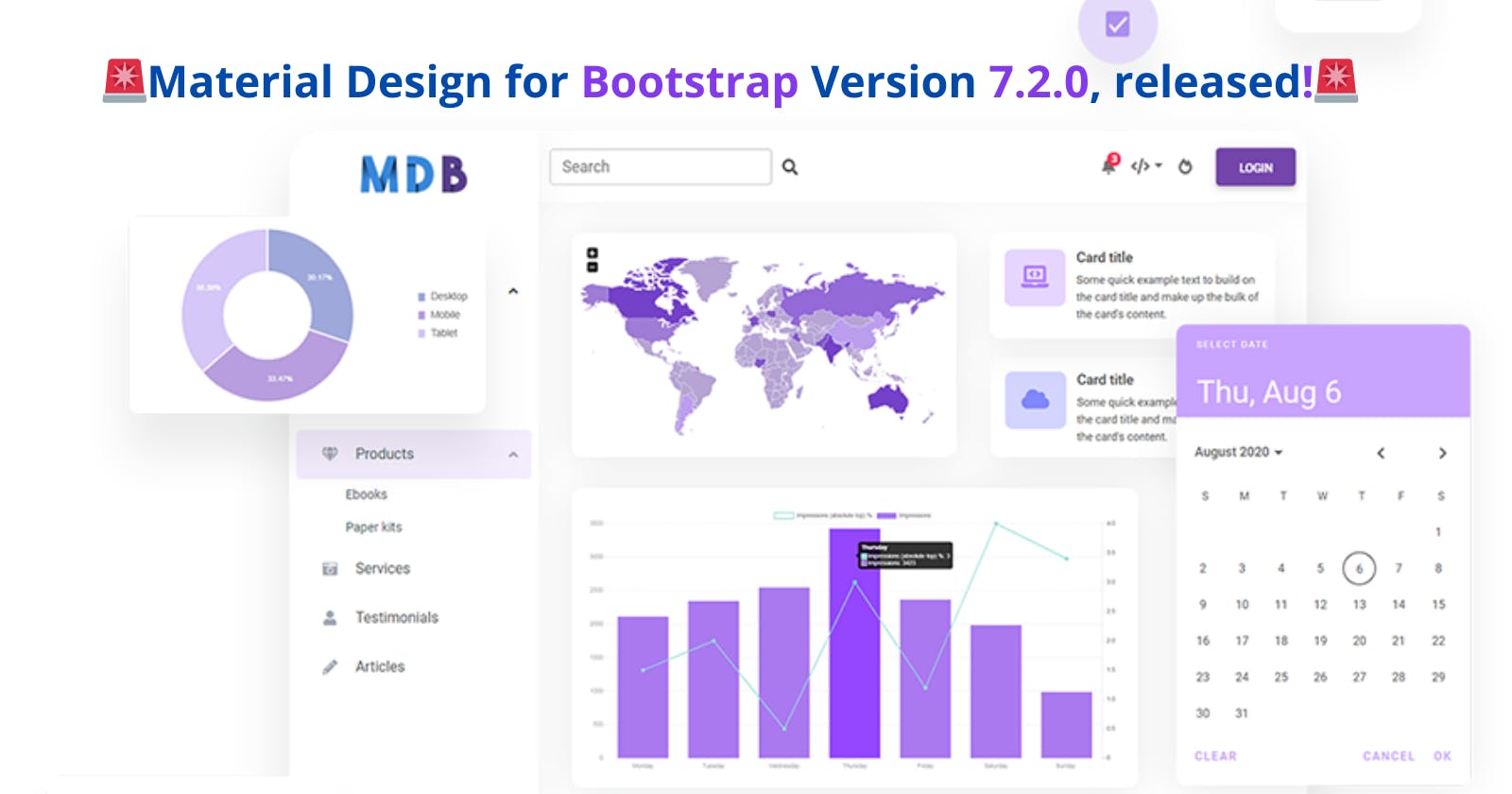 🚨Material Design for Bootstrap Version 7.2.0, released!🚨