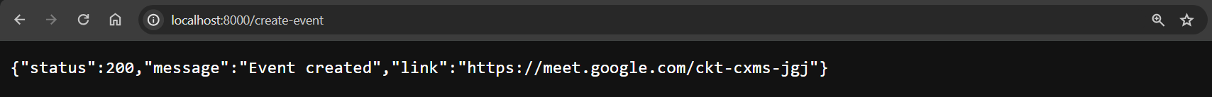 http://localhost:8000/create-event route