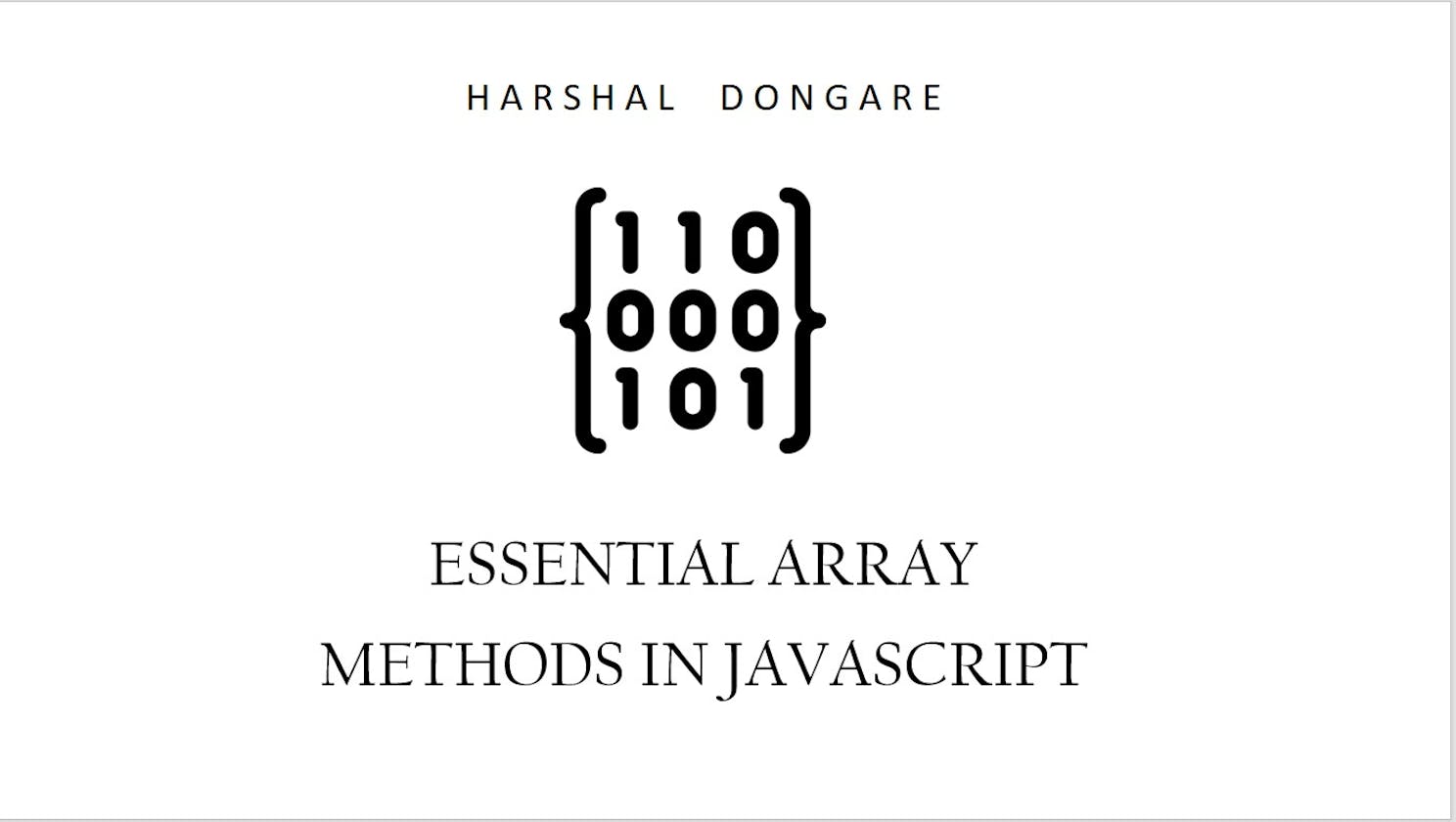 Important Array Methods In JavaScript