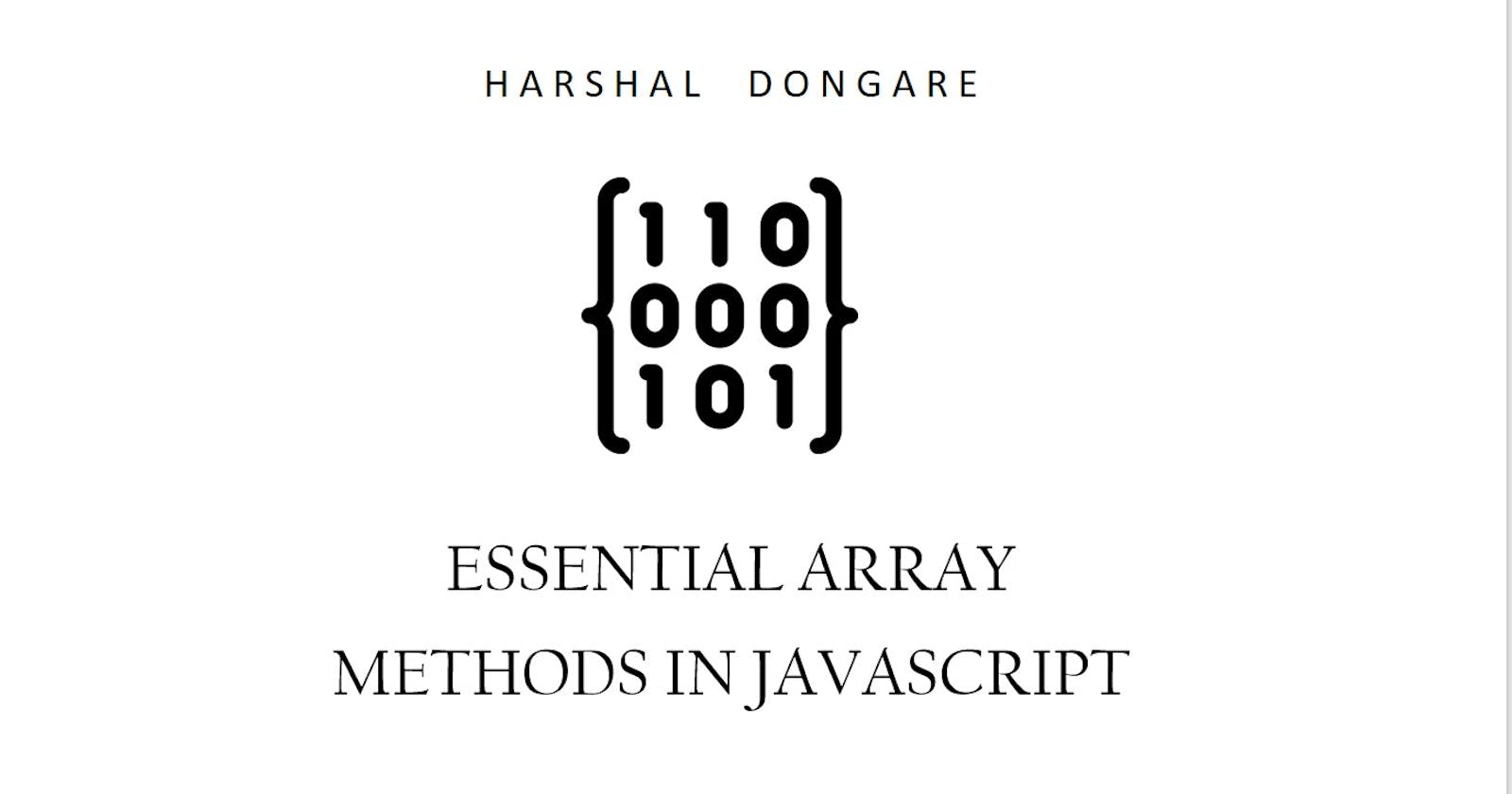 Important Array Methods In JavaScript