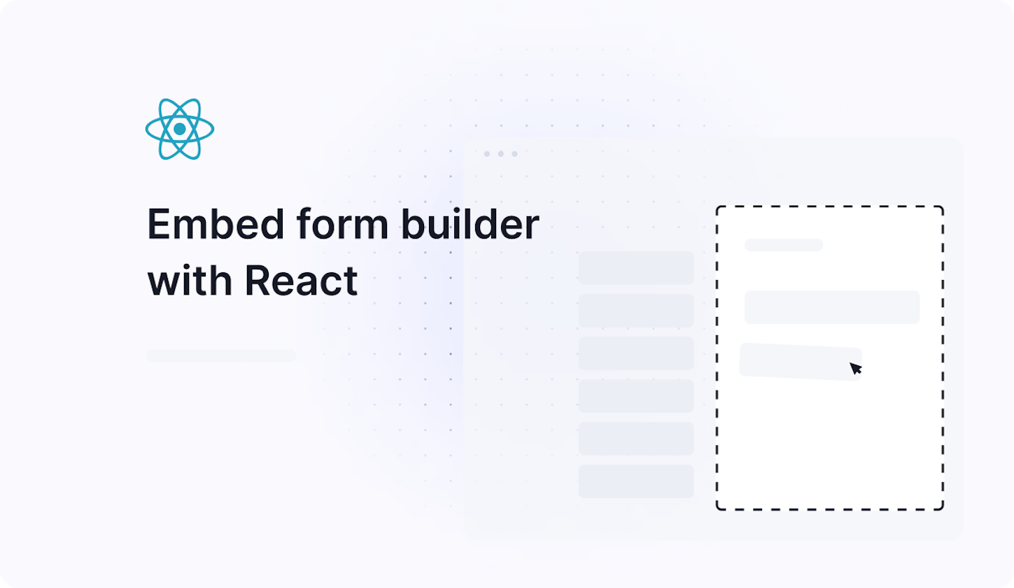 Embed a form builder with React