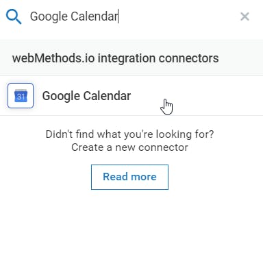 Google Calendar connector
