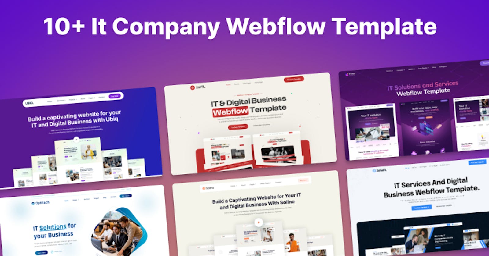 10+ IT Company Webflow Templates