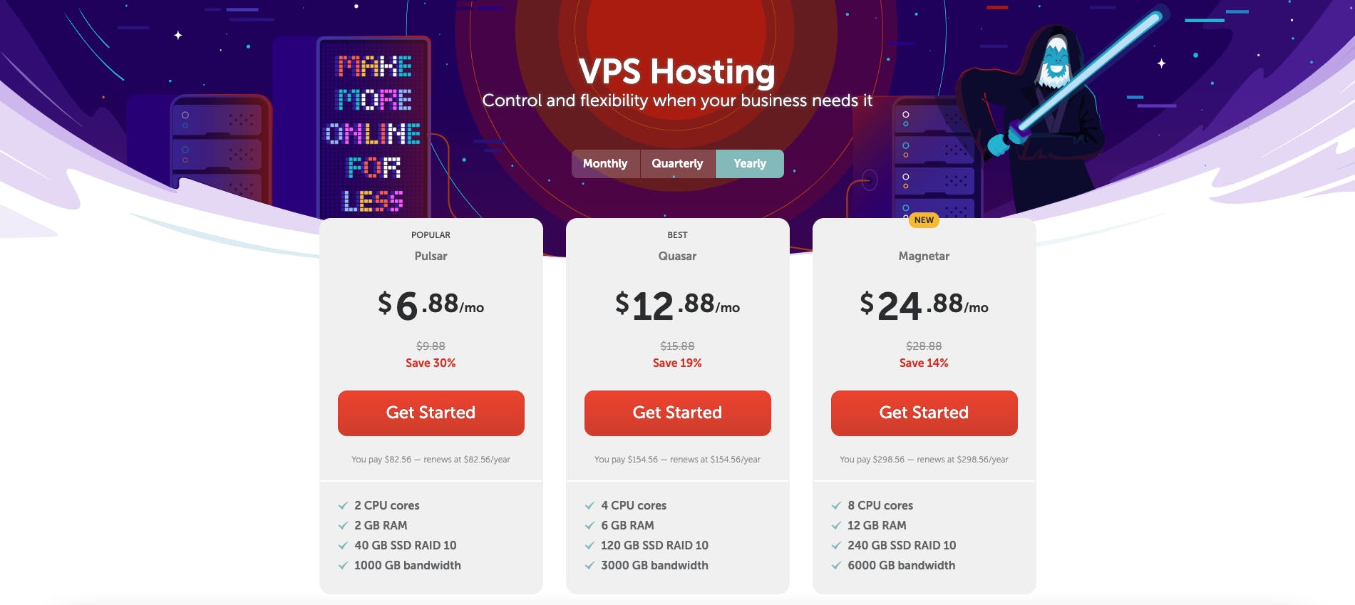 Comparison of Various VPS Hosting Plans Offering Different Features and Pricing