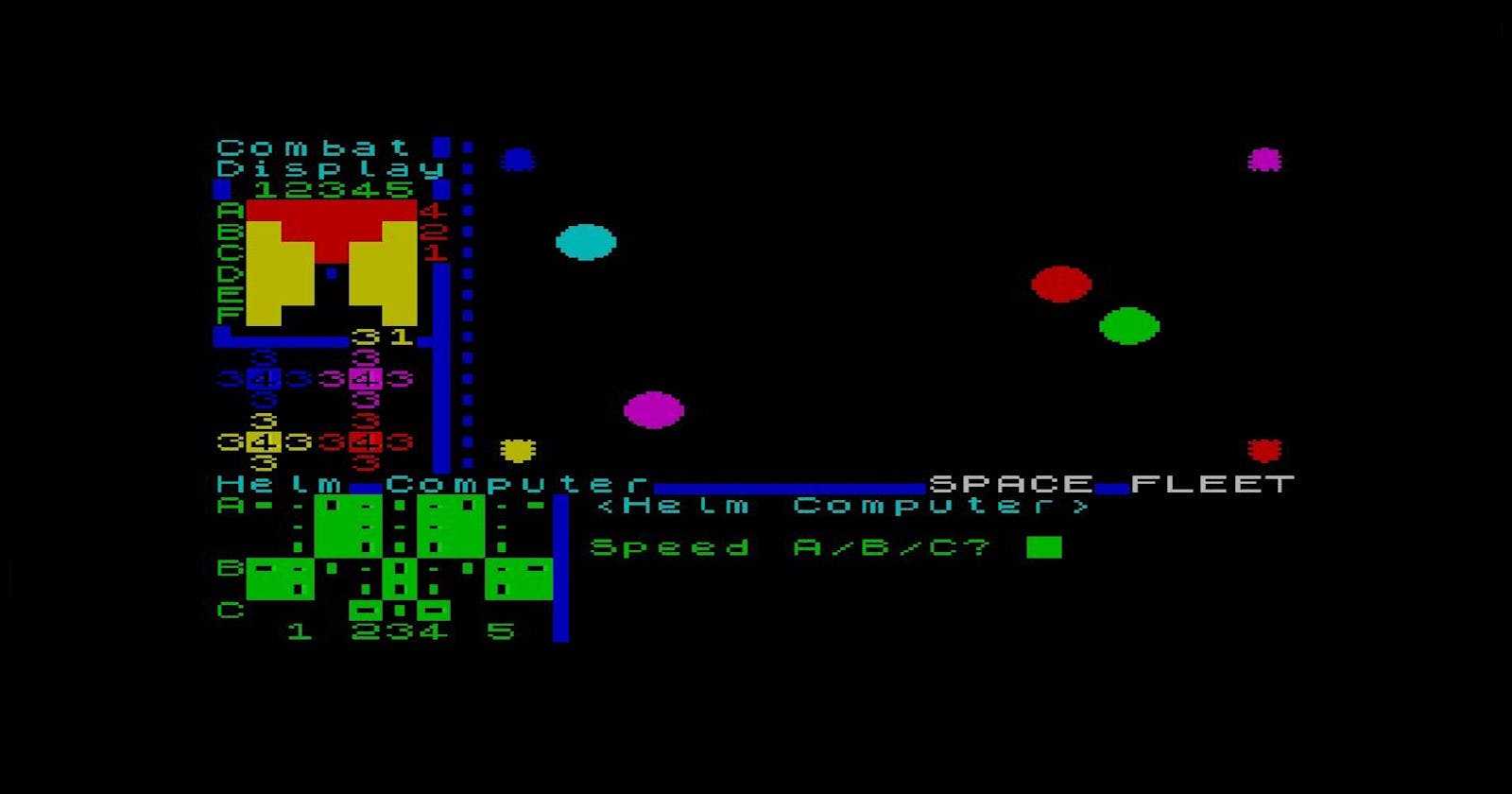 Space Fleet - A ZX Spectrum Space Combat Wargame Type-In