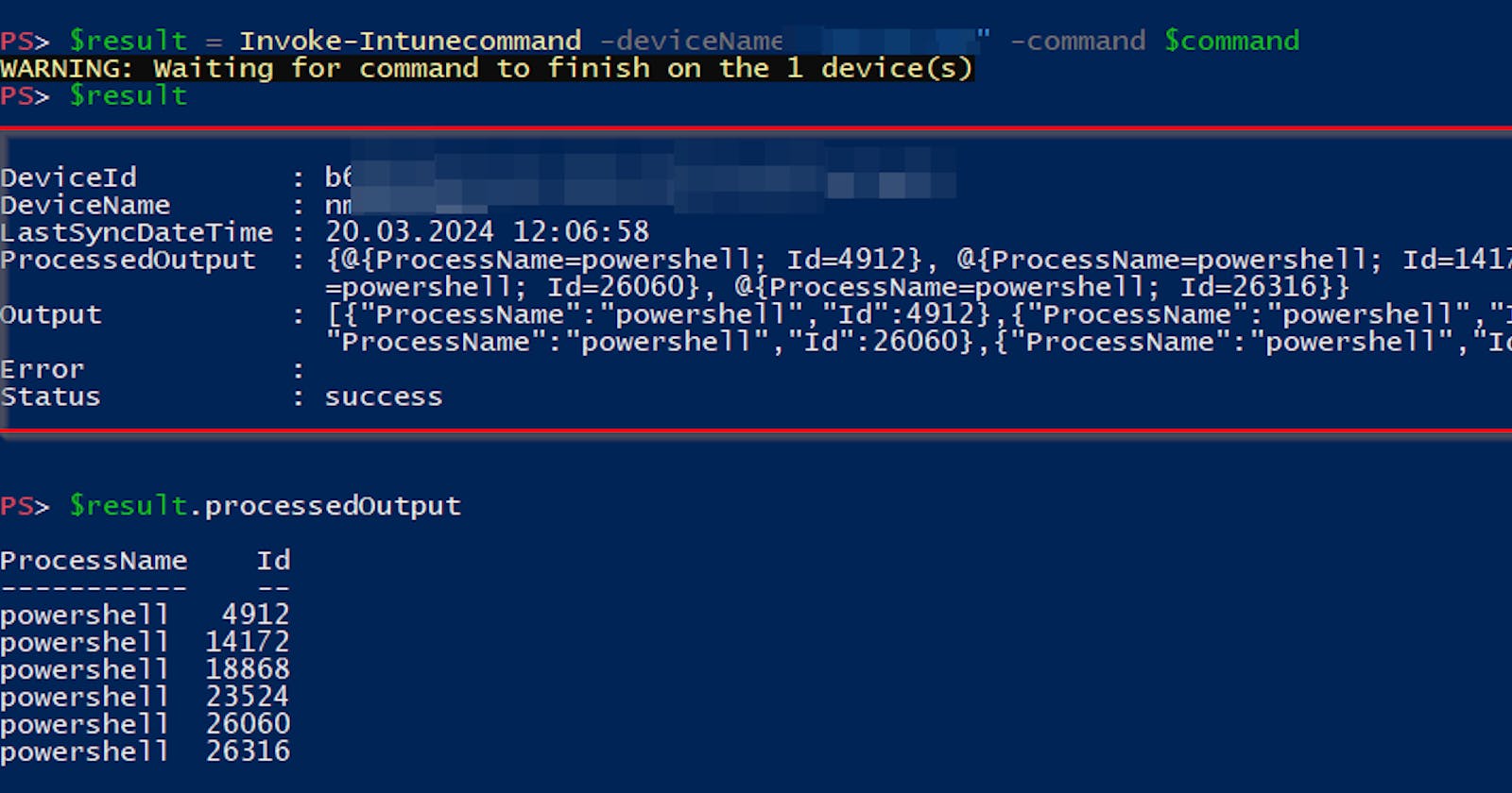 Invoke-Command alternative for Intune-managed Windows devices