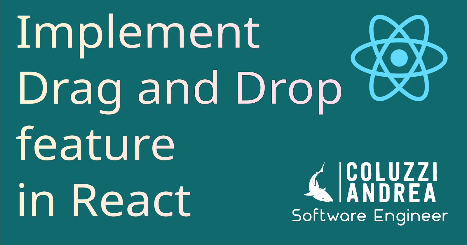 Drag and Drop feature in React