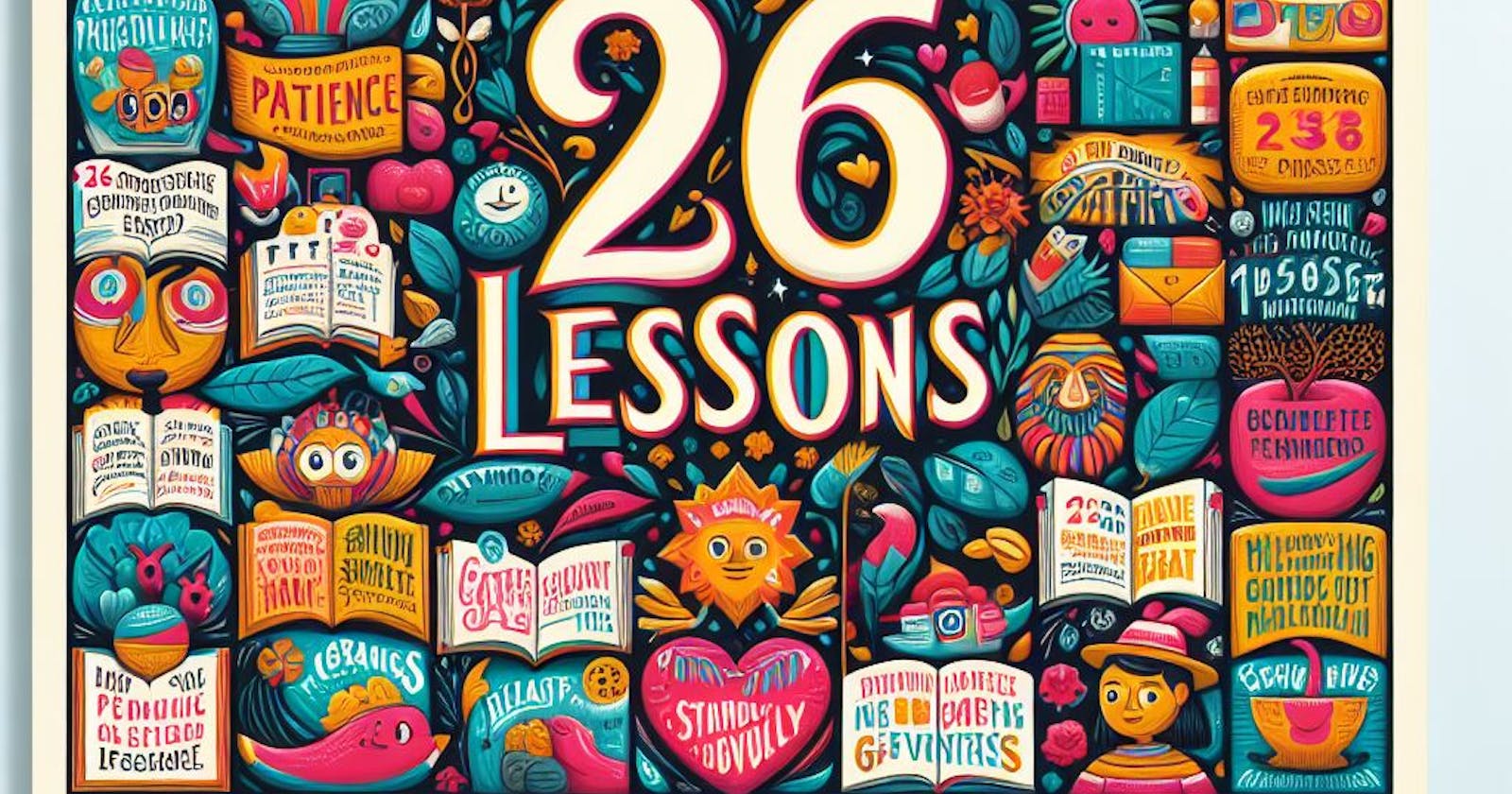 26 Lessons at 26 (unsolicited advice)