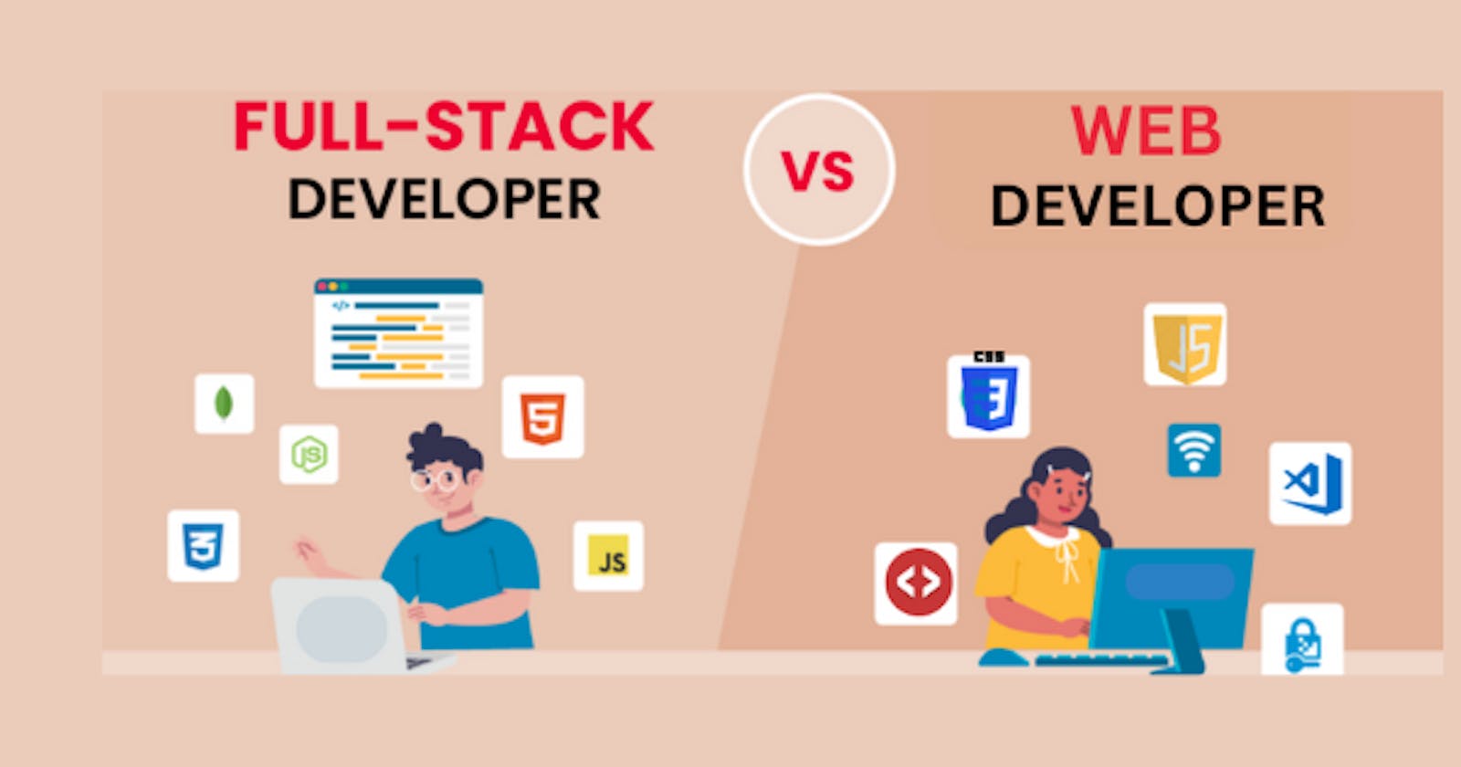 Difference between a web developer and a full stack developer