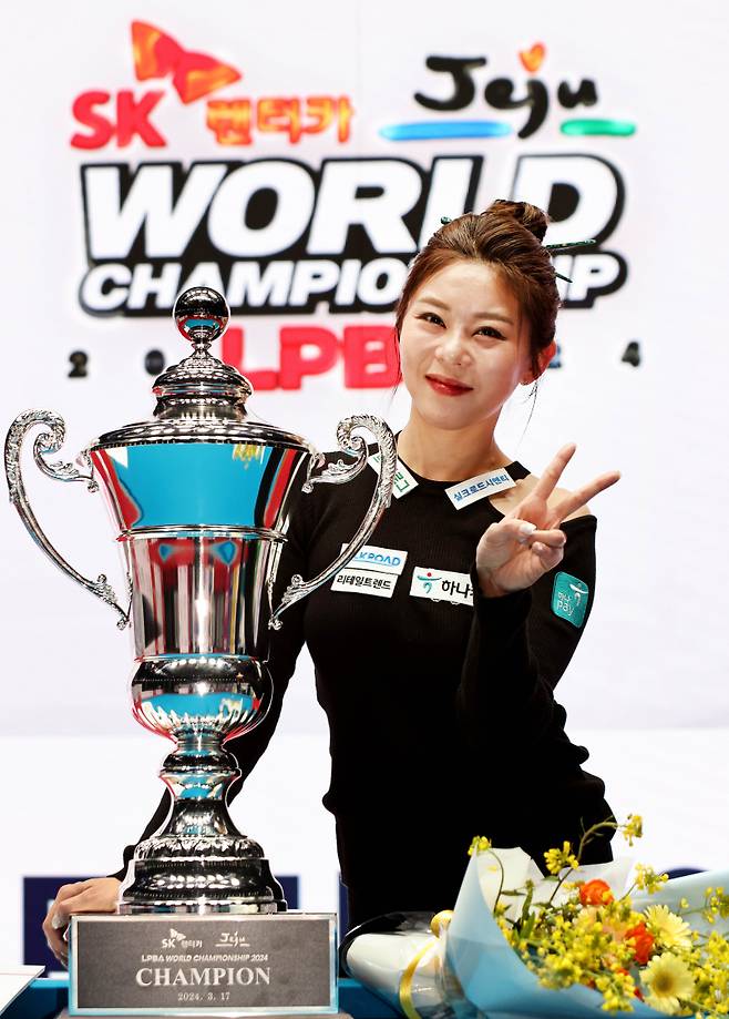 Cho Jae-ho and Kim Ga-young both receive the Grand Prize for Professional Billiards