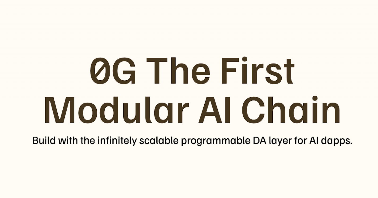 Unleashing the Power of AI on the Blockchain with 0G