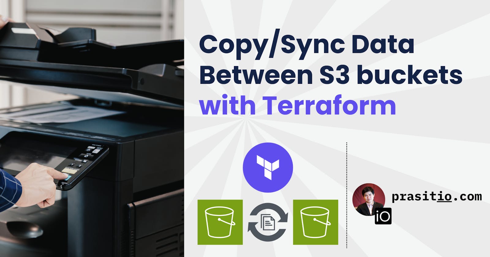 Copy/Sync data between two S3 buckets with Terraform