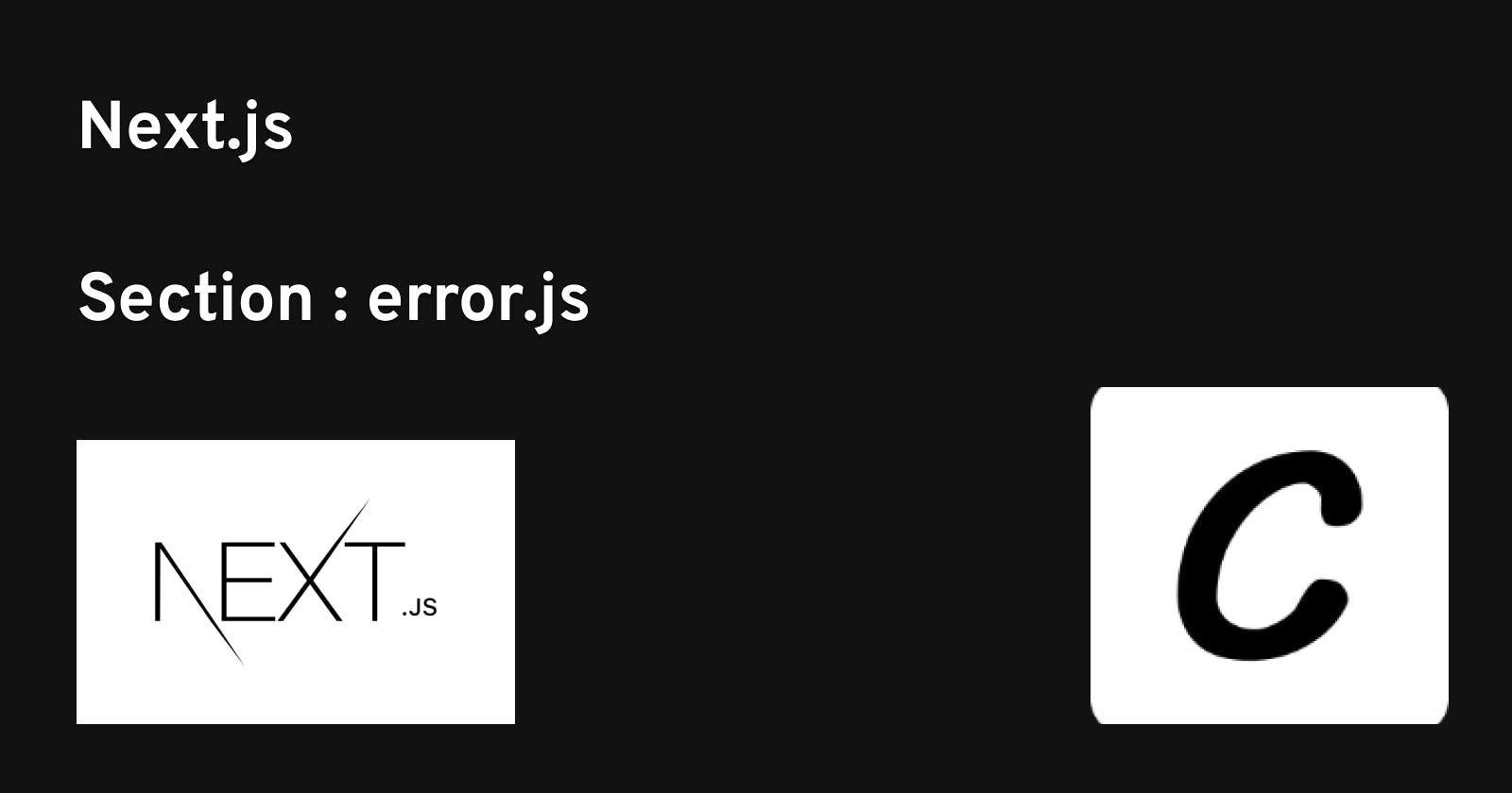 Next.js -  error.js