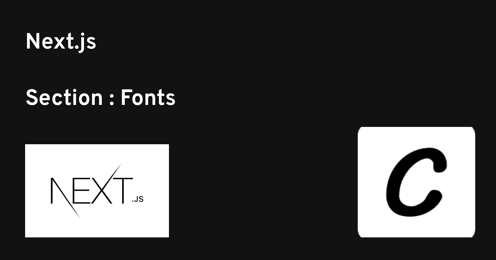 Next.js - Fonts