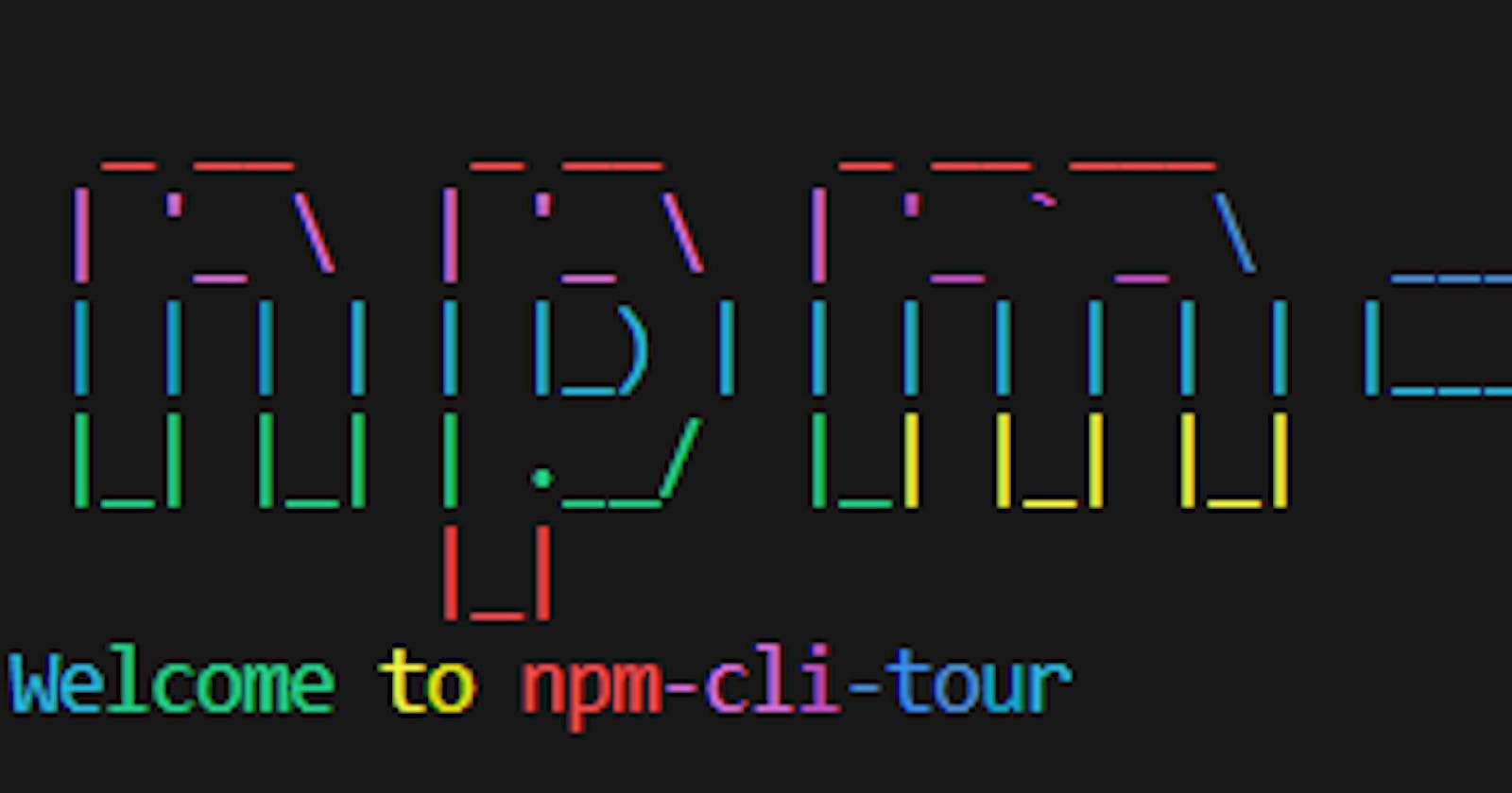 NPM CLI TOUR - An interactive CLI to get started with npm