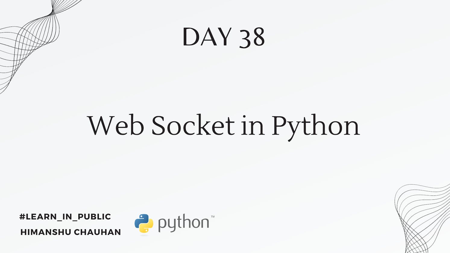 Day 38: Web Socket in Python