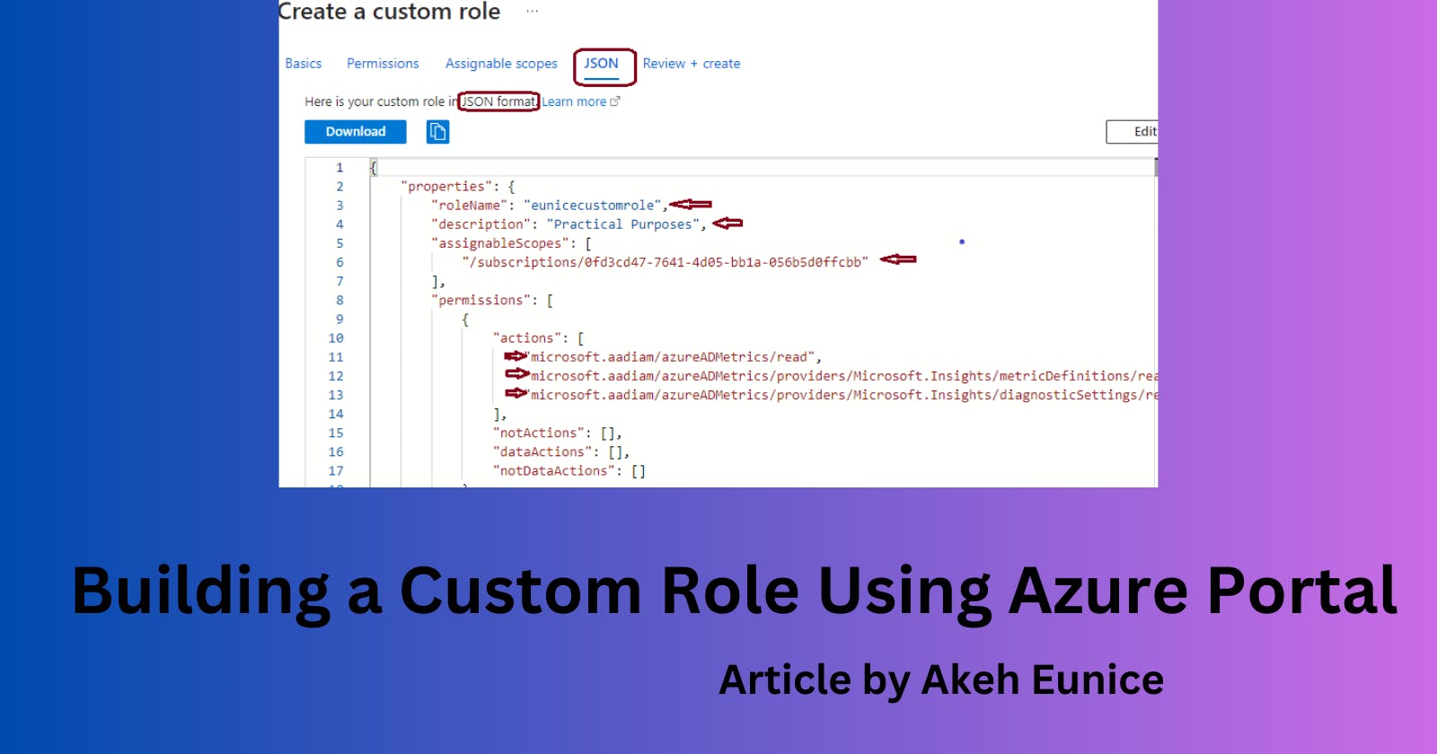 Step-by-Step Guide to Building a Custom Role Using Azure Portal