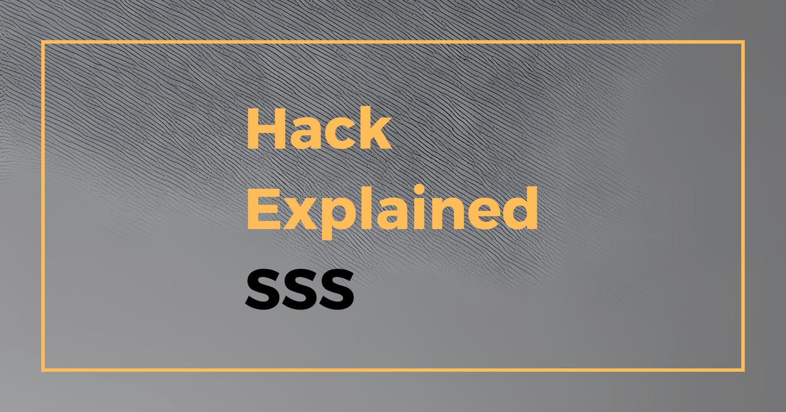Hack Explained - Super Sushi Samurai
