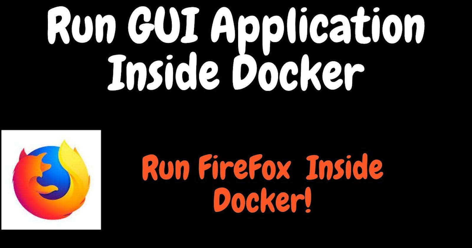 Run graphical software inside docker container