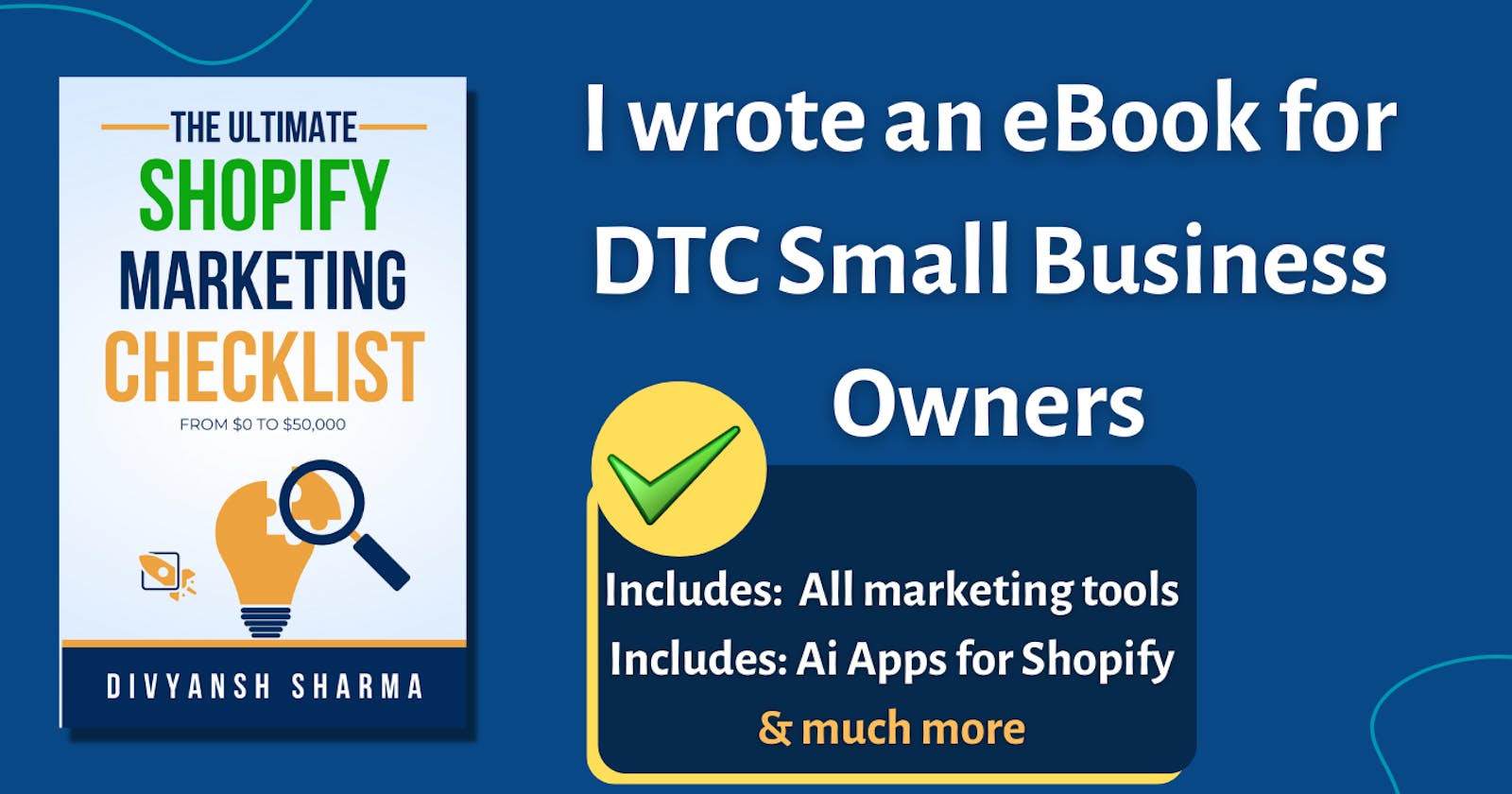 I wrote an eBook for D2C small business owners