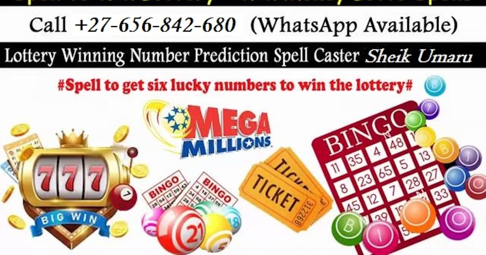 Spell To Win Lottery In USA And UK, Win Money Lotto Spells In Spain And Poland Call ☏+27656842680 Lottery Spells To Win The Jackpot In South Africa