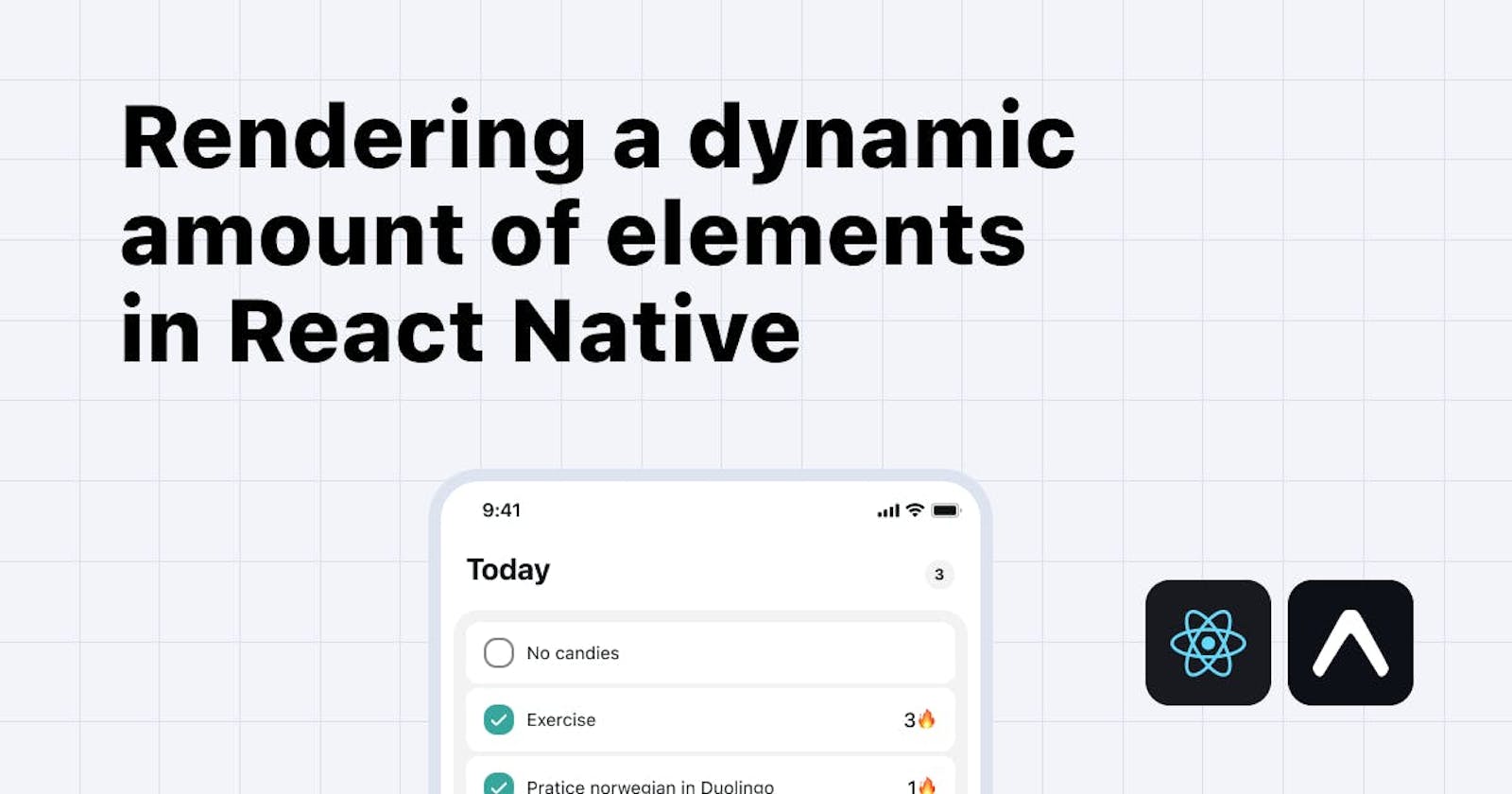 Rendering a dynamic amount of elements in React Native