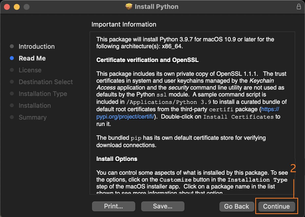 How to Install Python on Mac Step-2