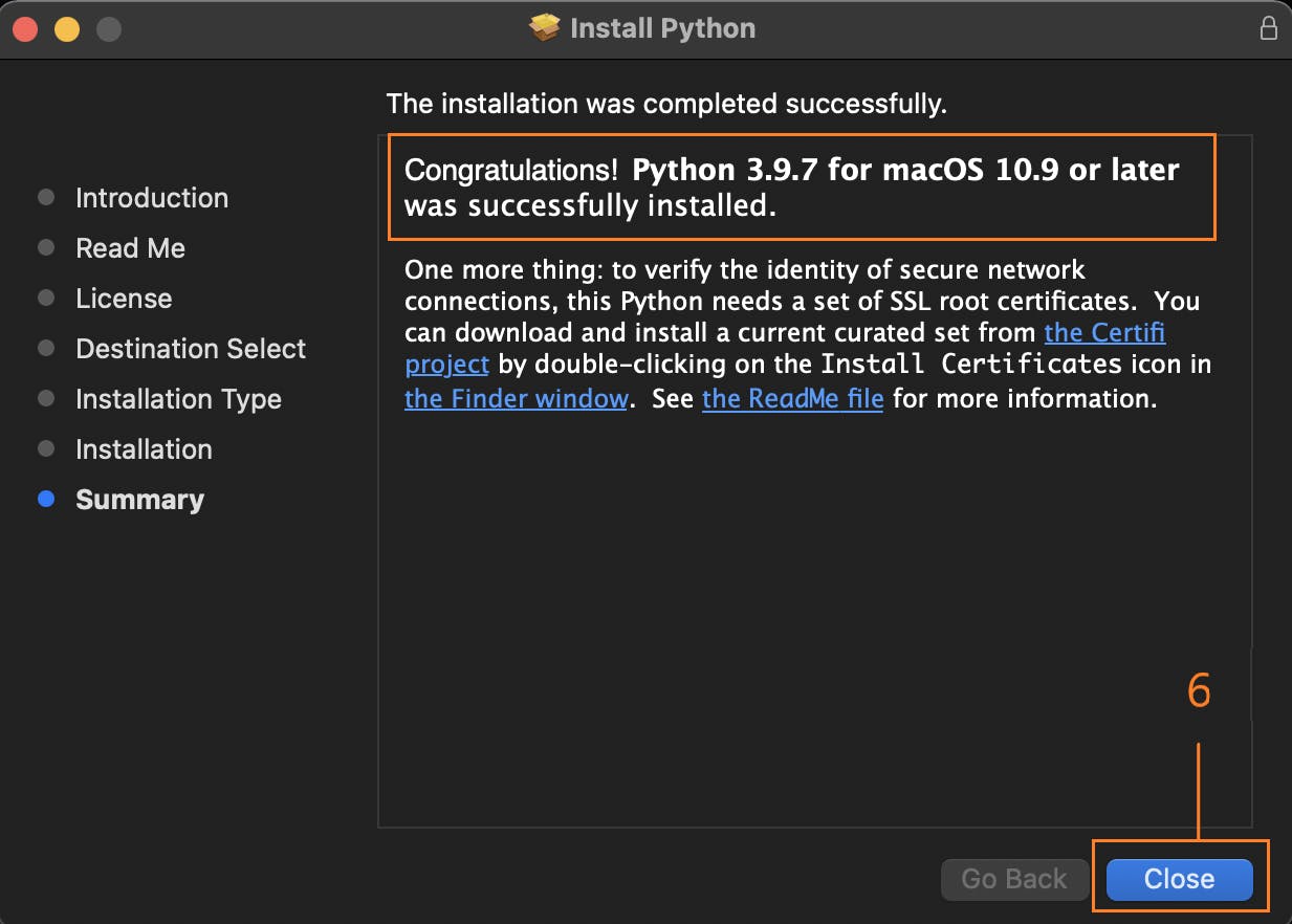 How to Install Python on Mac Step-6