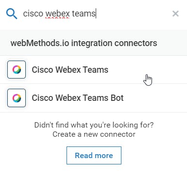 Cisco Webex Teams connector