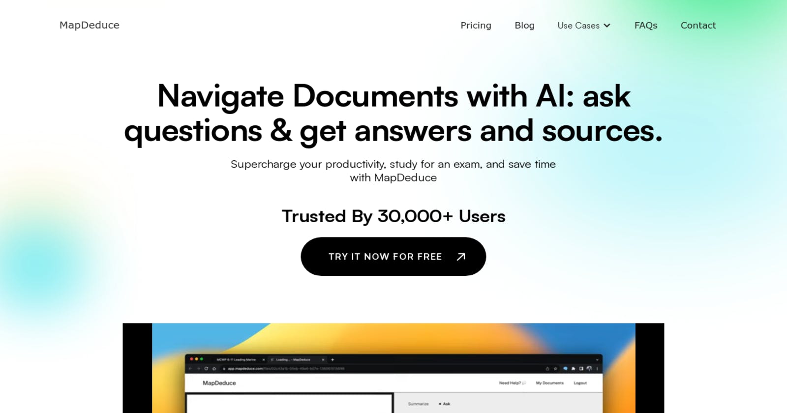 Introducing MapDeduce - Your AI-Powered Document Navigator