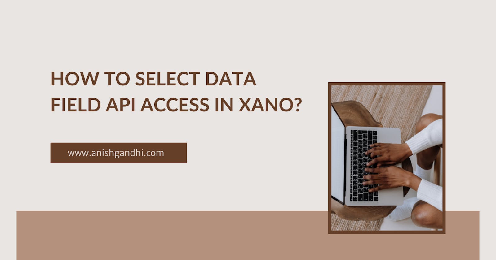 How to select data field API Access in Xano?