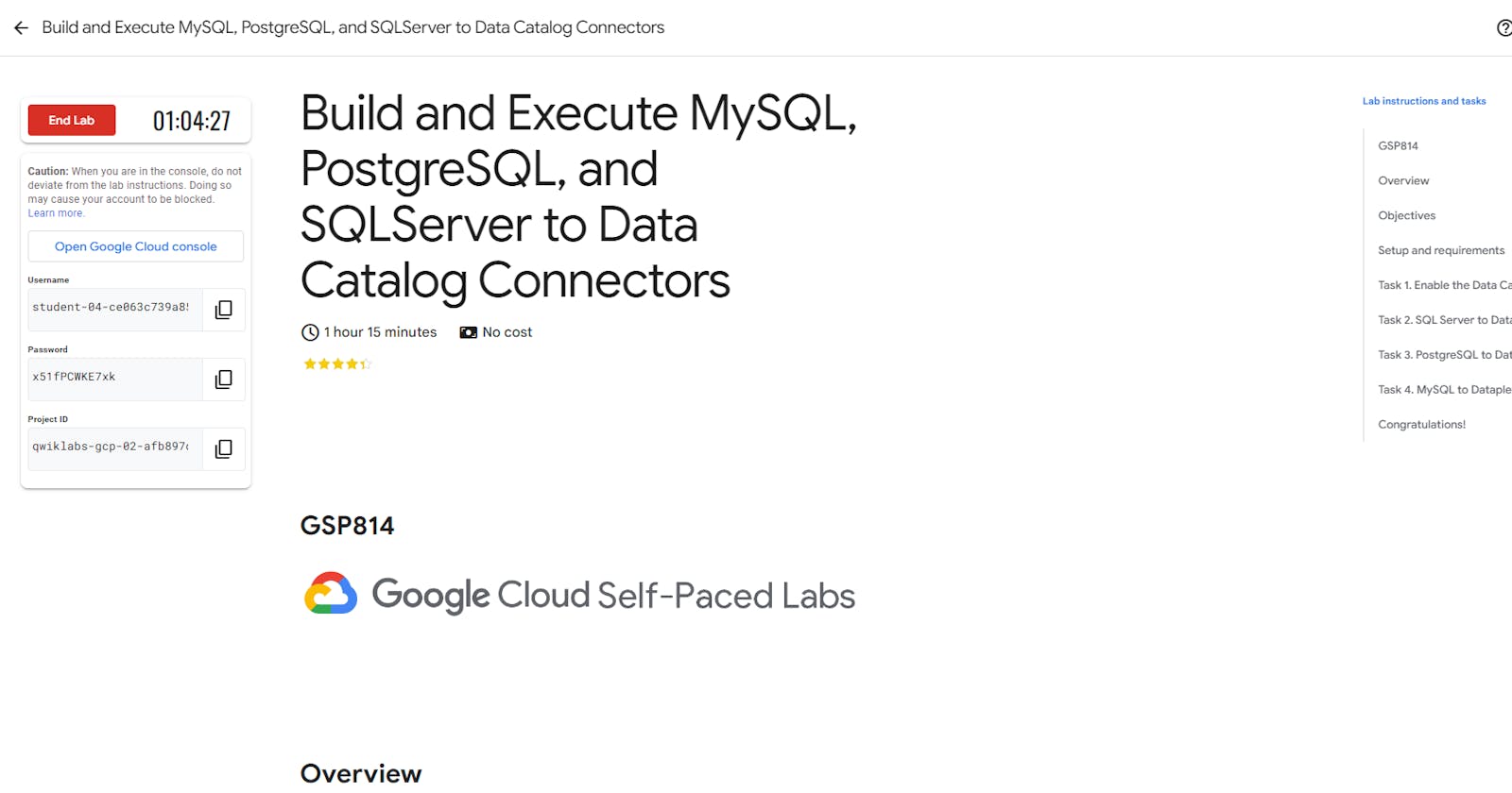 Build and Execute MySQL, PostgreSQL, and SQLServer to Data Catalog Connectors - GSP814