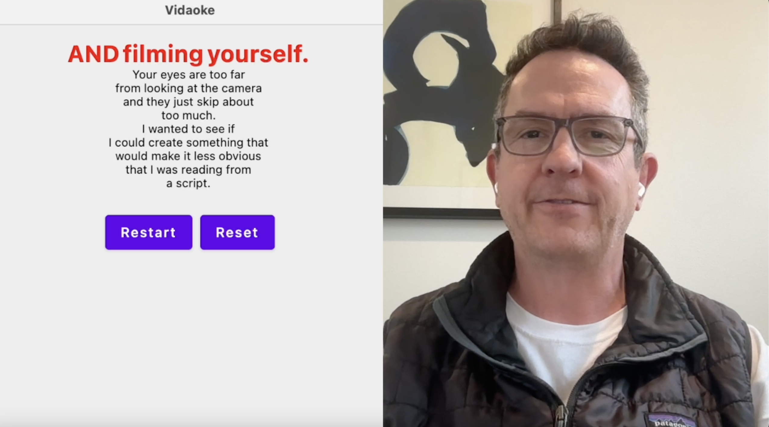 Writing Vidaoke App for Video Podcast Scripts
