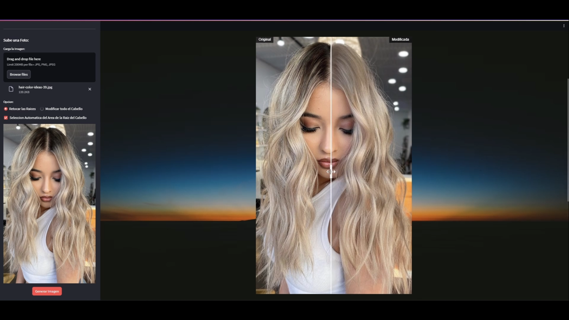 Hair Touch-Up App with Stable Diffusion, ControlNet and Streamlit