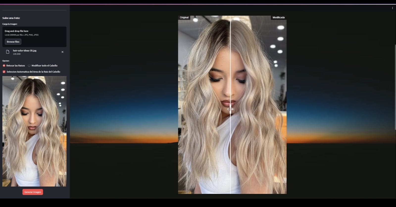 Hair Touch-Up App with Stable Diffusion, ControlNet and Streamlit