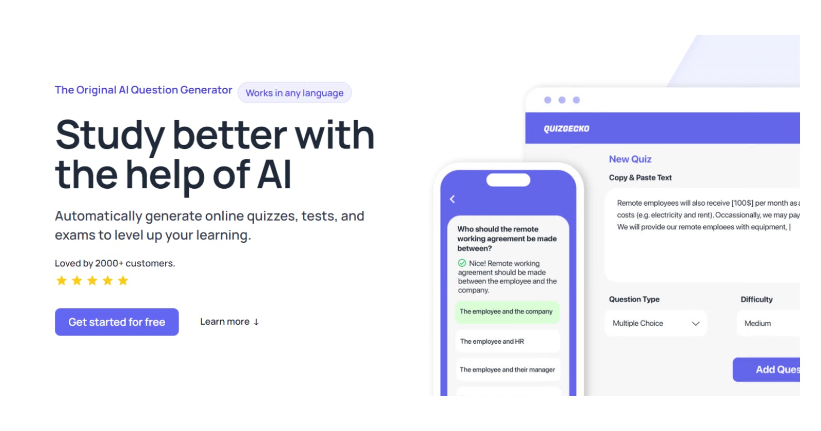 QuizGecko - Your AI-Powered Quiz Maker