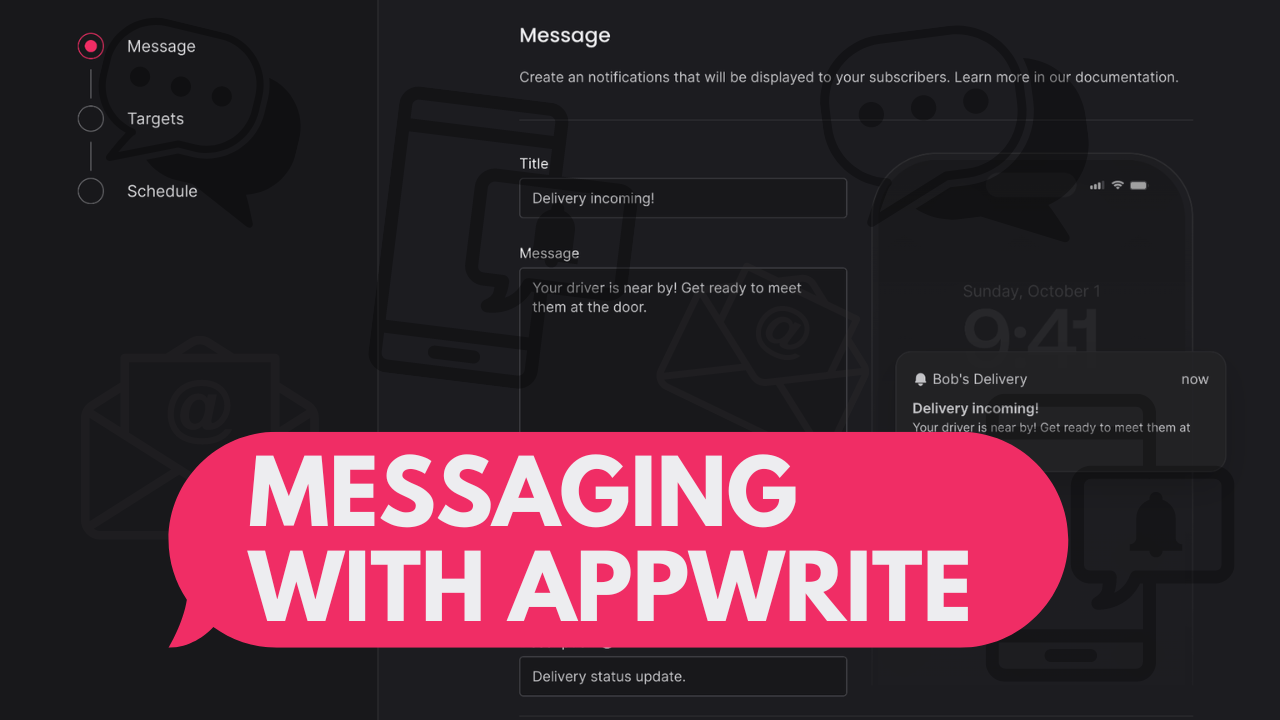 You have a message (from Appwrite)